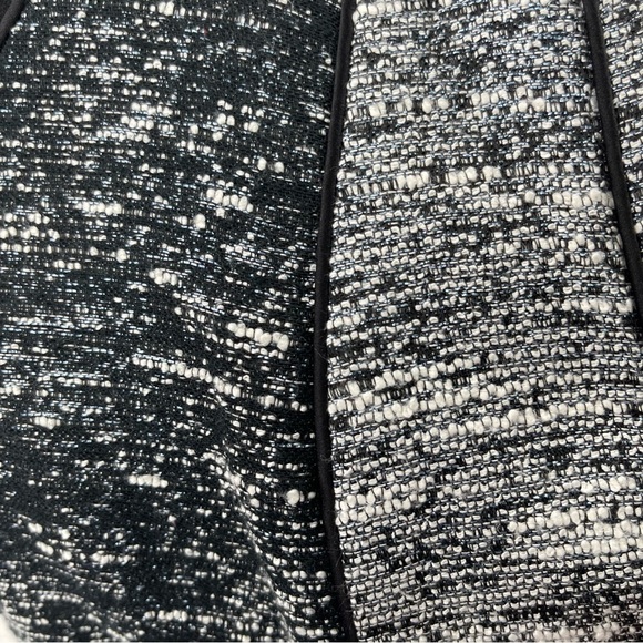 Jessica Simpson Dress Womens 0 Grey Marled Tweed Colorblock Fit and Flare Skater - Picture 4 of 11